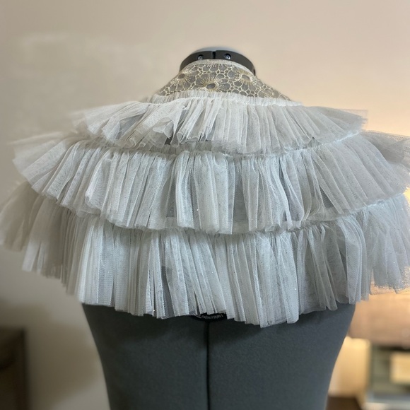 GENUINE KIDS /OSHKOSH
TULLE RUFFLED CAPLET JACKET

Sz:4T - Picture 5 of 5